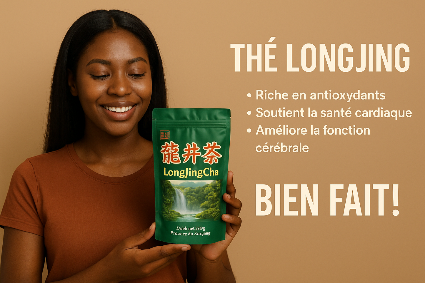 THÉ Long Jing Cha – Énergie, Antioxydants et Sérénité Naturelle en Feuilles de Thé Vert